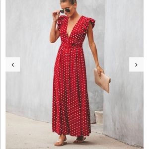 Vici Collection Button Down Maxi Dress